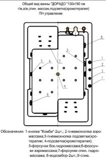 Акриловая ванна Aquatek Дорадо DOR190-0000002 190х130 см без фронтального экрана вклеенный сварной каркас